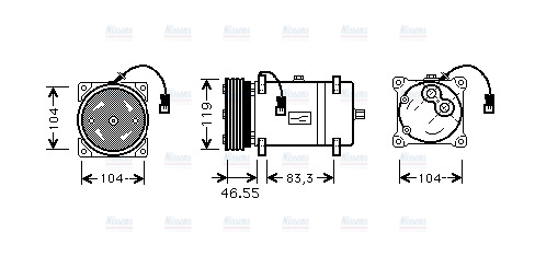 AVA Aircon Compressor CNAK161