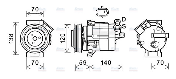 AVA Aircon Compressor CTK065