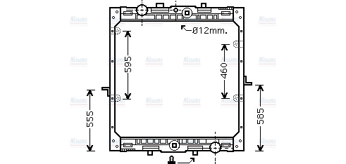 AVA Coolant Radiator DF2004
