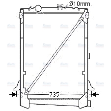 AVA Coolant Radiator DF2030