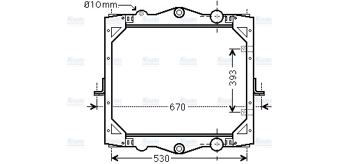 AVA Coolant Radiator DF2041