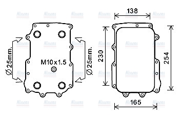 AVA Oil Cooler DF3072