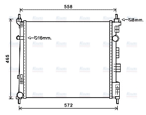 AVA Coolant Radiator DN2425