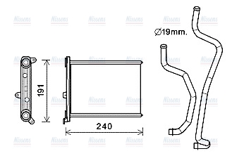 AVA Cabin Heater Core DN6417