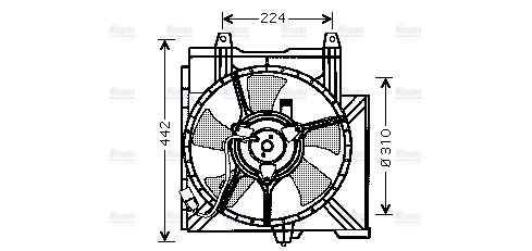AVA Radiator Cooling Fan DN7508