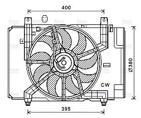 AVA Radiator Cooling Fan DN7534
