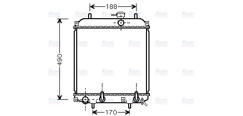 AVA Coolant Radiator DU2055
