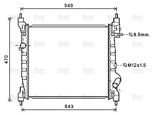 AVA Coolant Radiator DWA2141
