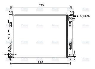 AVA Coolant Radiator DAA2007