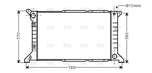 AVA Coolant Radiator FD2204