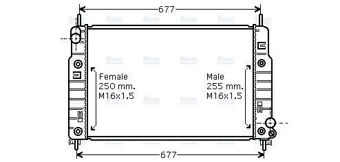 AVA Coolant Radiator FD2223