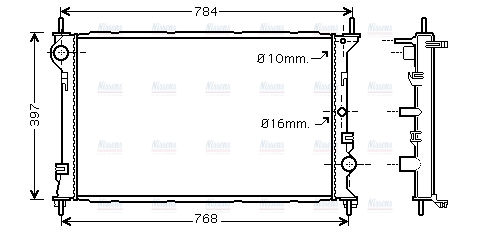 AVA Coolant Radiator FD2382