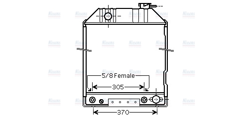 AVA Coolant Radiator FD2414