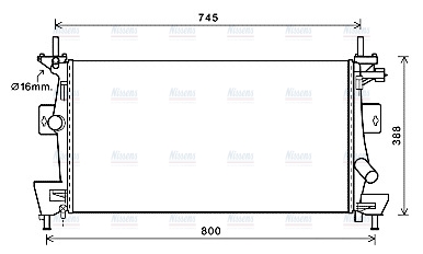 AVA Coolant Radiator FD2475