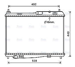 AVA Coolant Radiator FD2620