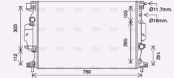 AVA Coolant Radiator FD2642