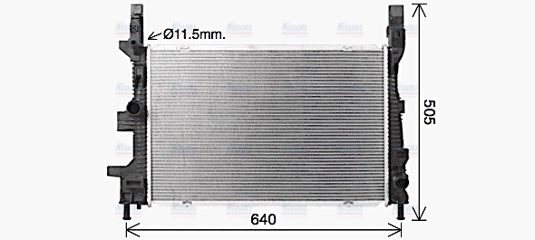 AVA Coolant Radiator FD2665