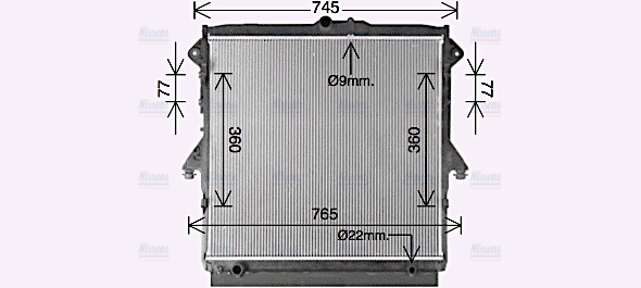 AVA Coolant Radiator FD2667