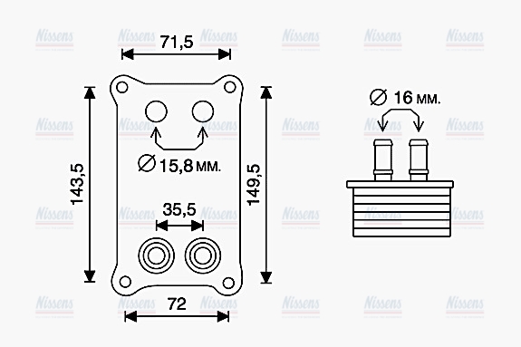 AVA Oil Cooler FD3623