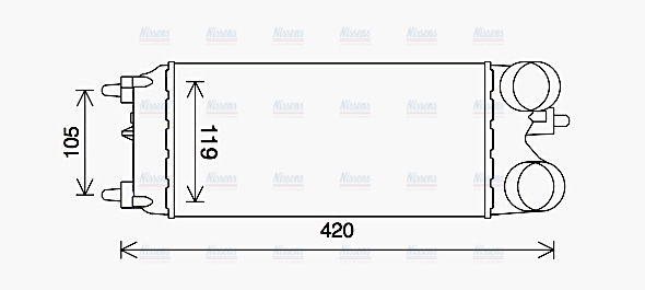 AVA Charge Air Intercooler FD4649