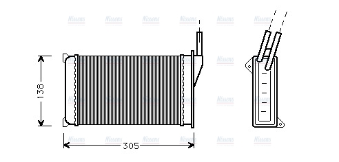 AVA Cabin Heater Core FD6093