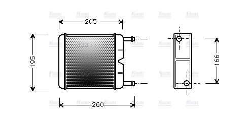 AVA Heater Core FD6130