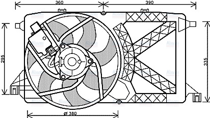 AVA Radiator Cooling Fan FD7544