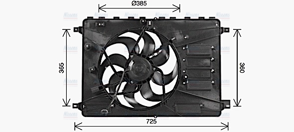 AVA Radiator Cooling Fan FD7554