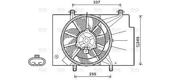 AVA Radiator Cooling Fan FD7557