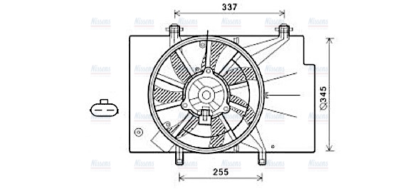 AVA Radiator Cooling Fan FD7559