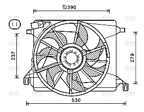 AVA Radiator Cooling Fan FD7560