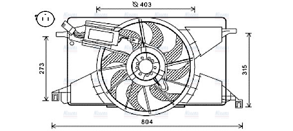 AVA Radiator Cooling Fan FD7565