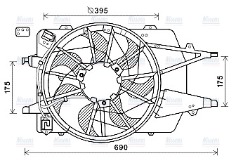 AVA Radiator Cooling Fan FD7577