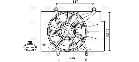 AVA Radiator Cooling Fan FD7582