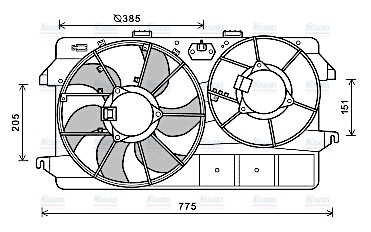 AVA Radiator Cooling Fan FD7591