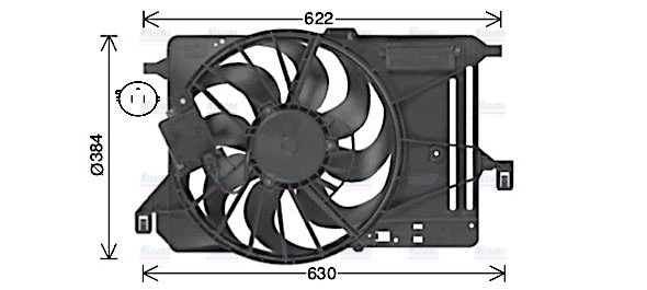 AVA Radiator Cooling Fan FD7685