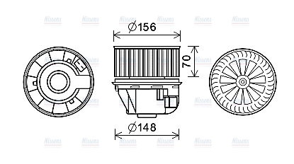 AVA Cabin Fan Blower Motor FD8611
