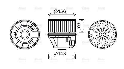 AVA Cabin Fan Blower Motor FD8634