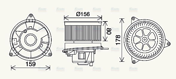 AVA Cabin Fan Blower Motor FD8638