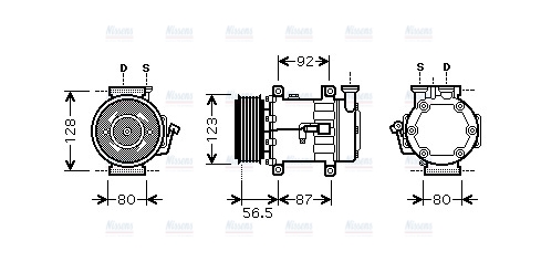 AVA Aircon Compressor FDK432