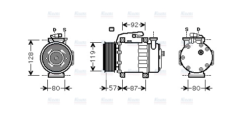 AVA Aircon Compressor FDK468