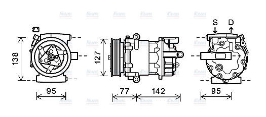 AVA Aircon Compressor FDK469