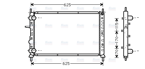 AVA Coolant Radiator FT2231