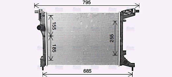 AVA Coolant Radiator FT2470