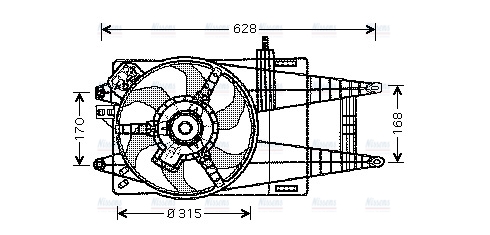 AVA Radiator Cooling Fan FT7524