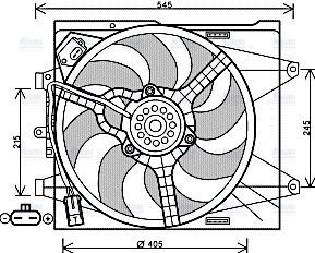 AVA Radiator Cooling Fan FT7564