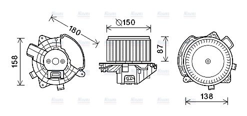 AVA Cabin Fan Blower Motor FT8409