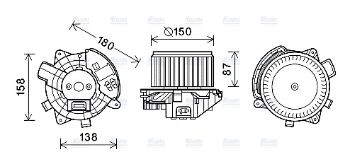 AVA Cabin Fan Blower Motor FT8444