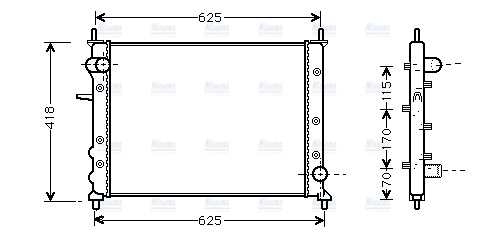AVA Coolant Radiator FTA2227