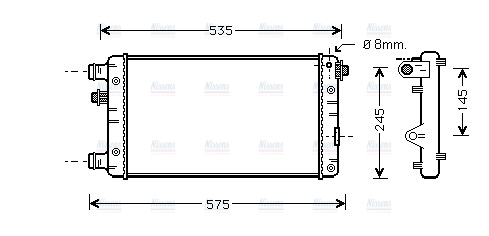 AVA Coolant Radiator FTA2239